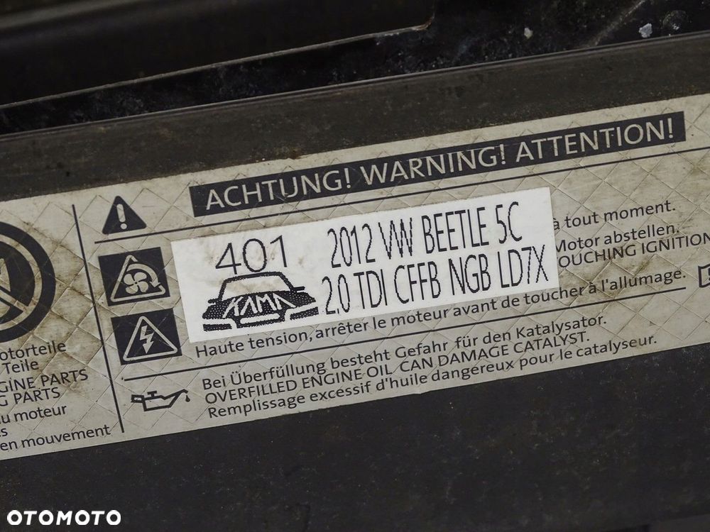 KPL PAS PRZÓD PRZEDNI WZMOCNIENIE CHŁODNICE BELKA VW BEETLE II 5C 2.0 TDI - 12