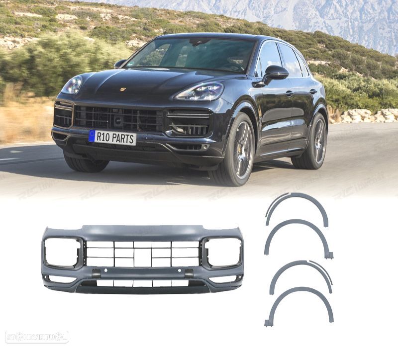 KIT CARROCERIA PORSCHE CAYENNE 18-23 LOOK TURBO - 1