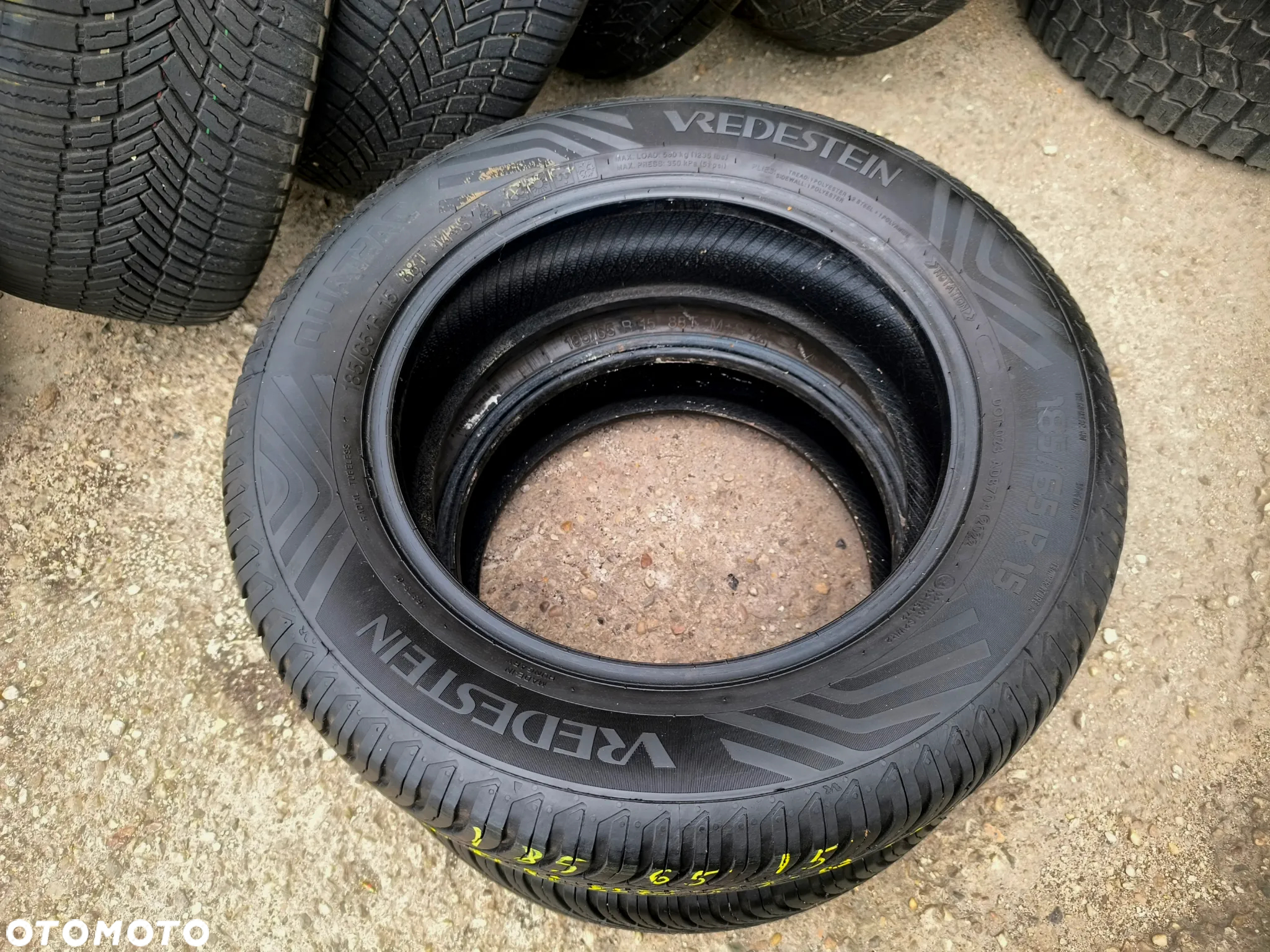 185/65R15 88T Opony Całoroczne Wielosezonowe VREDETEIN QUATRAC 6,5mm Legnica ALU-RAD 22r. 185/65 - 5