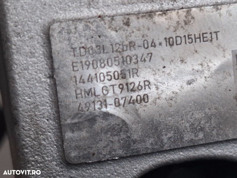 Turbina 2.0DCI Renault Trafic 3 Talisman Espace V Koleos 2- 2018-2019-2020-2021-2022-2023-2024 144105051R - 5