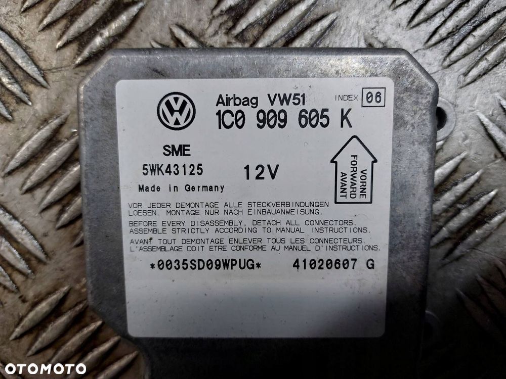 ZESTAW AIRBAG KOKPIT DESKA PASY PODUSZKI MODUŁ POLO IV 5D 6Q4857705J - 2