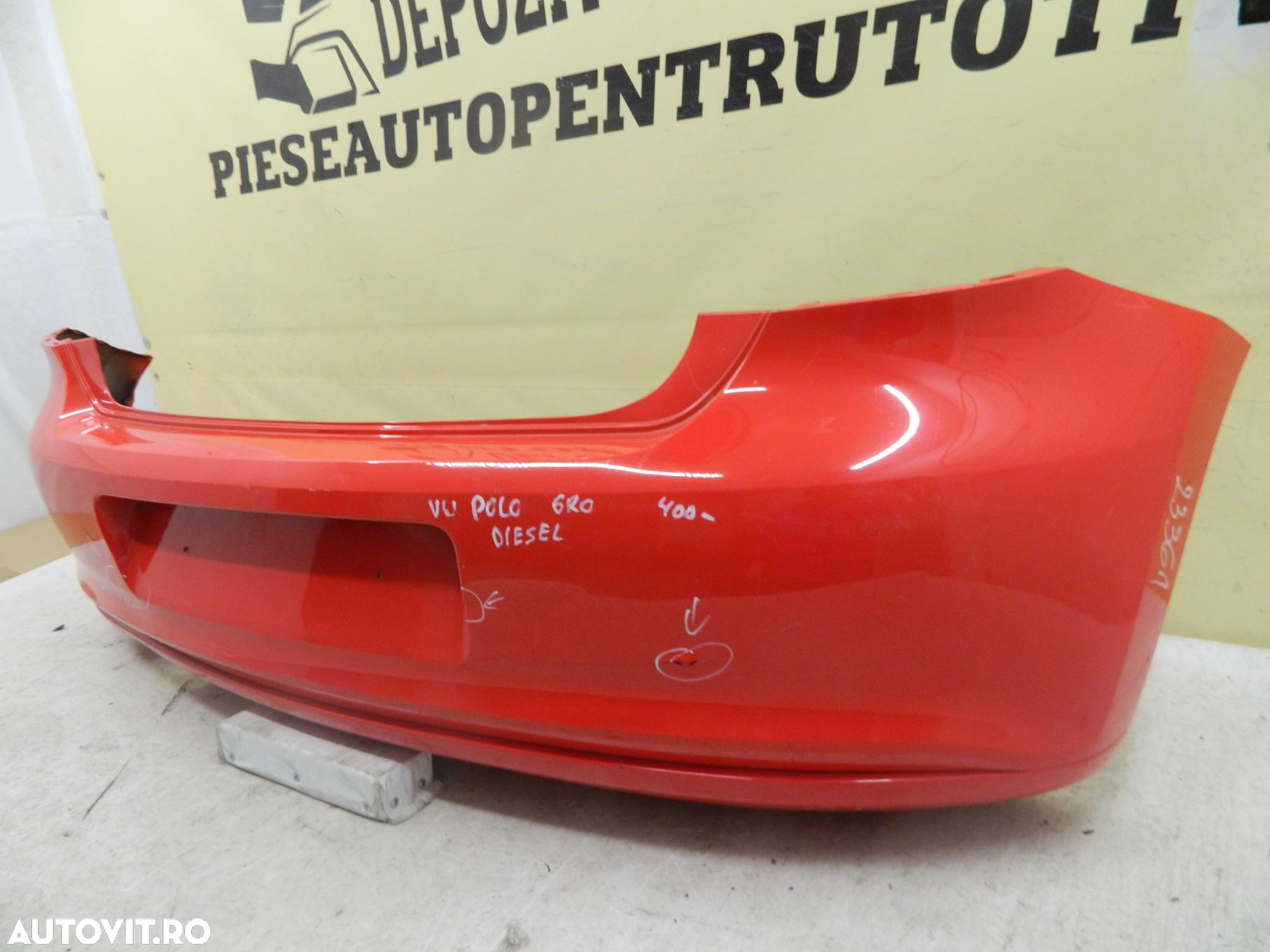 Bara spate VW Polo, 2008, 209, 2010, 2011, 2012, 2013, cod origine 6R6807421BK. - 4