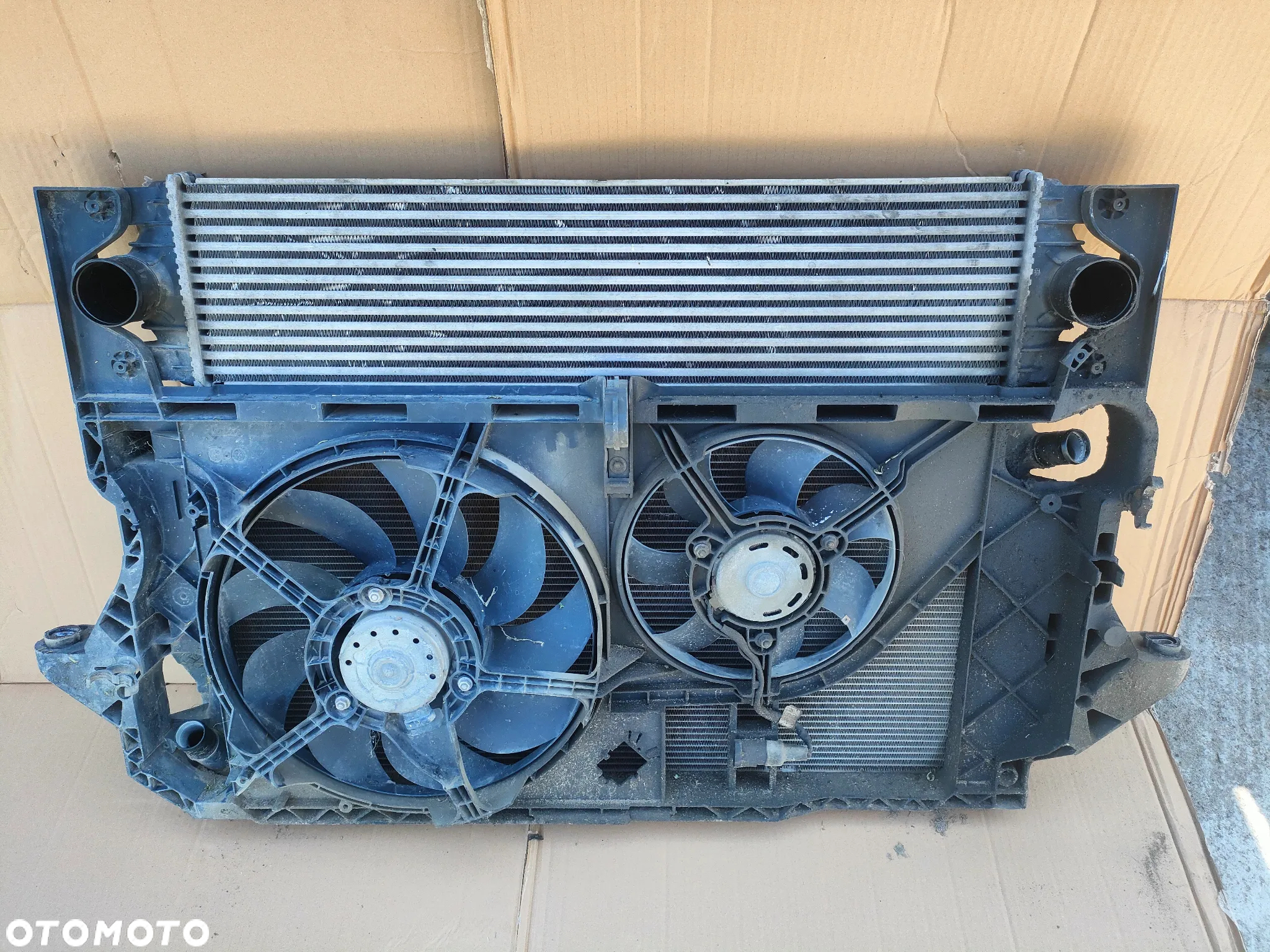 Renault MASTER II LIFT 2003- Opel MOVANO Chłodnica Komplet pas Chłodnic wody intercooler wentylator - 5