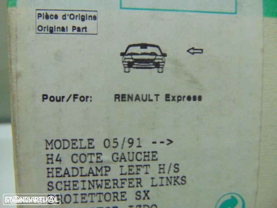 Renault Trafic a partir de 1988 farol frontal esquerdo - 8