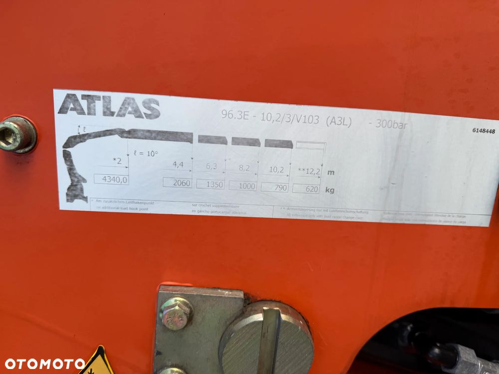 MAN TGS TGL * 4x2* *TGM 15.250 + DŻWIG KRAN HDS ATLAS 96.3E  WYSÓW 10,2m* Kran* Sterowanie Radiowe* ROTATOR* Widły do PALET* + Skrzynia 6.5m* 111000km - JAK NOWY* z NIEMIEC - 35