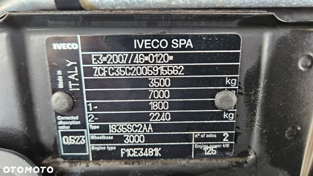 Iveco DAILY 35S17 3.0 HPI 170 KM KLIMA HDS  L1 H1 HAK 3500 KG - 26