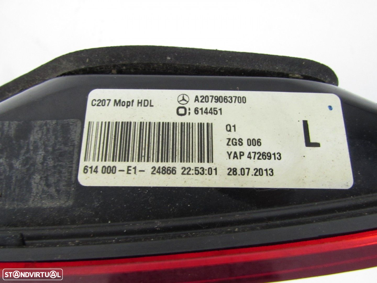 Farolim da mala Esquerdo Seminovo/ Original MERCEDES-BENZ E-CLASS Coupe (C207)/M... - 2