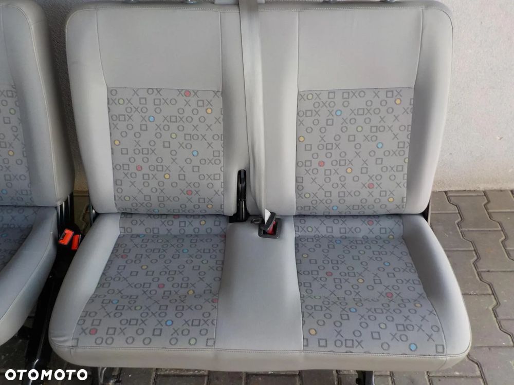 VW T5 T6 FOTEL FOTELE SIEDZENIA RZĄD ŚRODKOWY TYŁ XOXO - 4