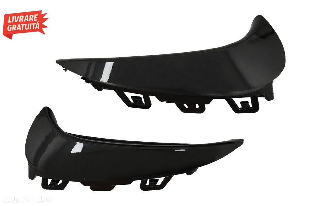 Ornamente Bara Spate Flapsuri Negru Lucios Mercedes GLA SUV H247 (2020+) Sport Lin- livrare gratuita - 1