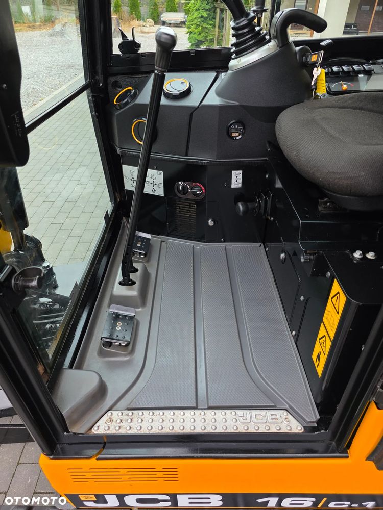 JCB JCB 16 C-1 mini koparka 3 łyżki szybkozłącze 19c1 sprowadzona 8018 serwisowana - 12