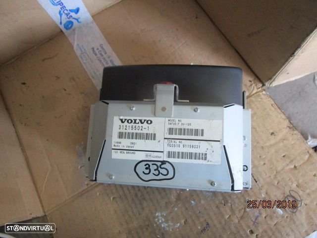 Display Relogio 312155021 VOLVO S80 2009 GPS - 3