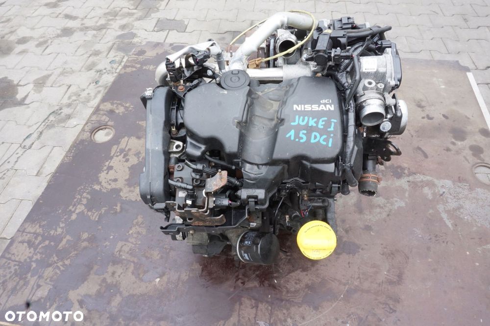 SILNIK NISSAN JUKE F15 1.5 DCI K9K 636 K9K636 83 TYŚ KM KOMPLETNY - 1