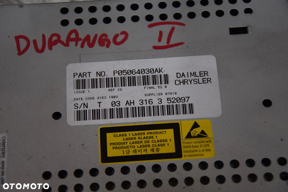 DODGE DURANGO II RADIO EU - 5