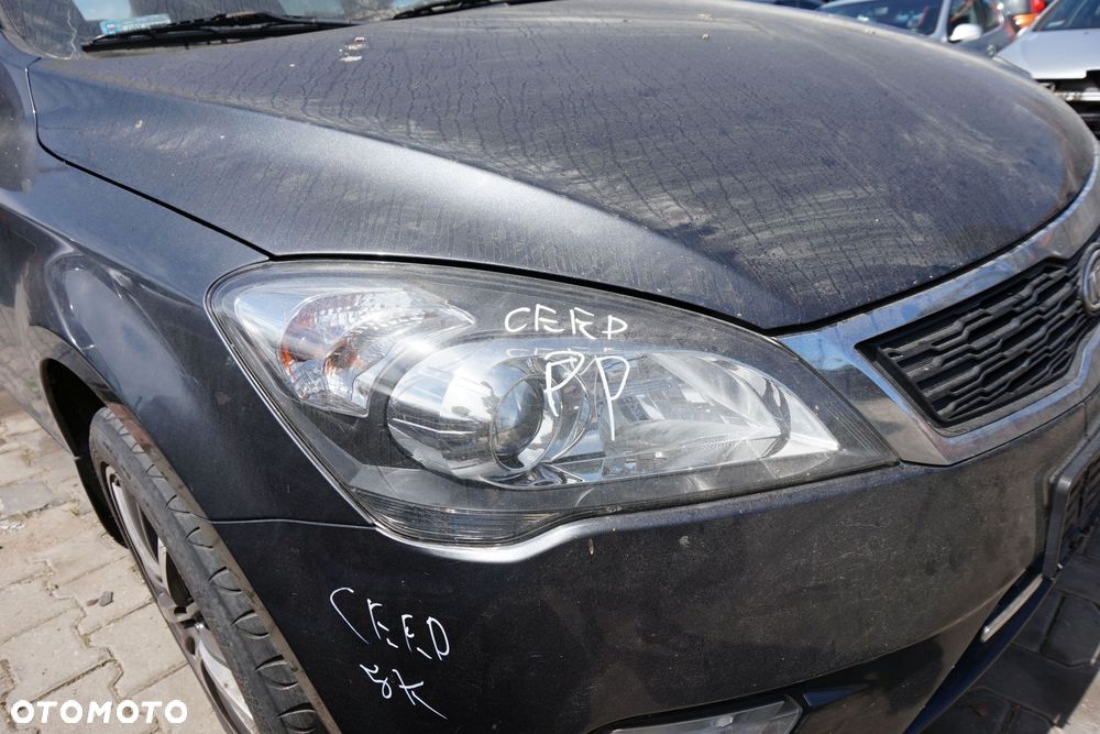 MASKA ZDERZAK BŁOTNIKI LAMPY CEED I LIFT 5K  KIA 2009-2012 CZARNY PRZÓD KOMPLETNY - 20