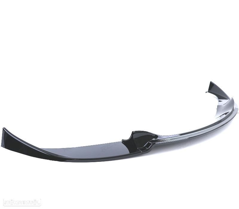 SPOILER LIP BMW E60 E61 07-10 LOOK M5 PRETO BRILHANTE - 4