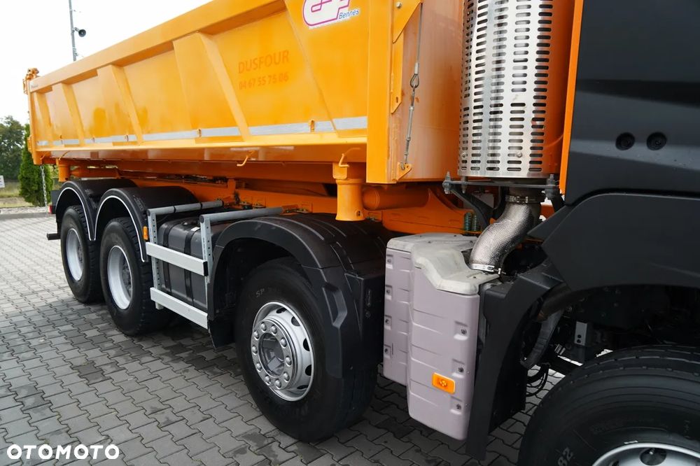 Renault K 480 / 8x4 / WYWROTKA DWUSTRONNA / HYDROBURTA / KLAPODRZWI  / SPROWADZONY / PO KONTRAKCIE SERWISOWYM - 19