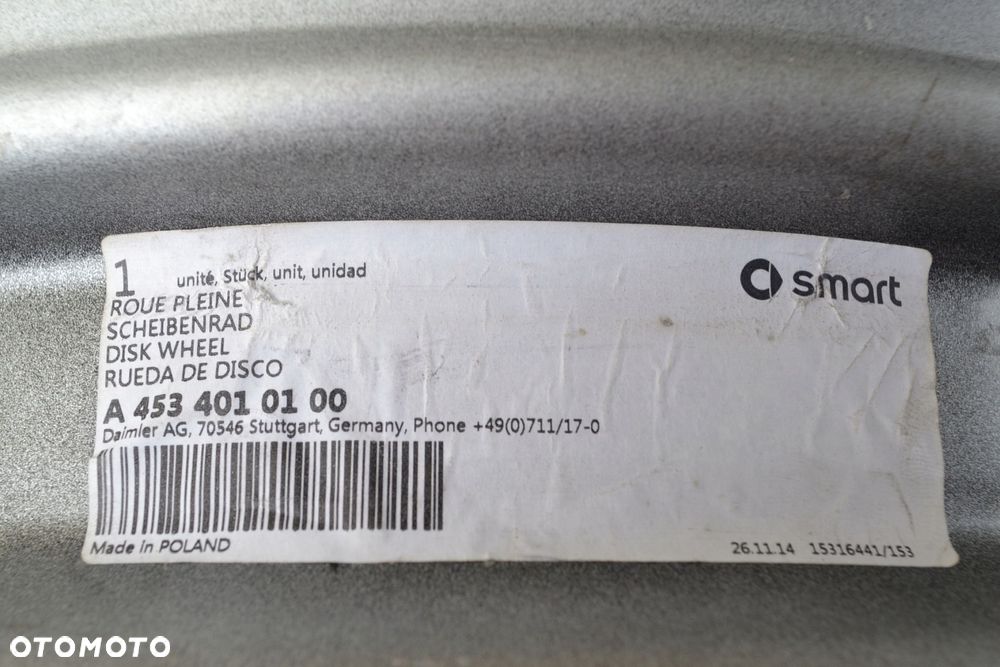 FELGI STALOWE SMART 4x100 2x5J15 2x 5,5J15 F-33 - 7