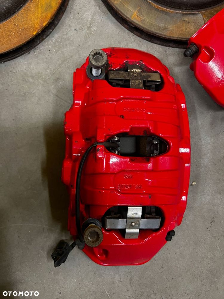 KOMPLET TARCZE HAMULCE ZACISKI PORSCHE CAYENNE II 7P5 GTS 4.8 V8 B BREMBO - 10