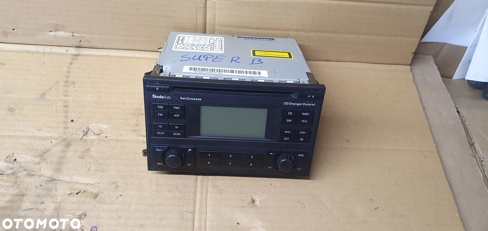 Radio radioodtwarzacz oryginał Skoda Superb I 3U0035191A - 3