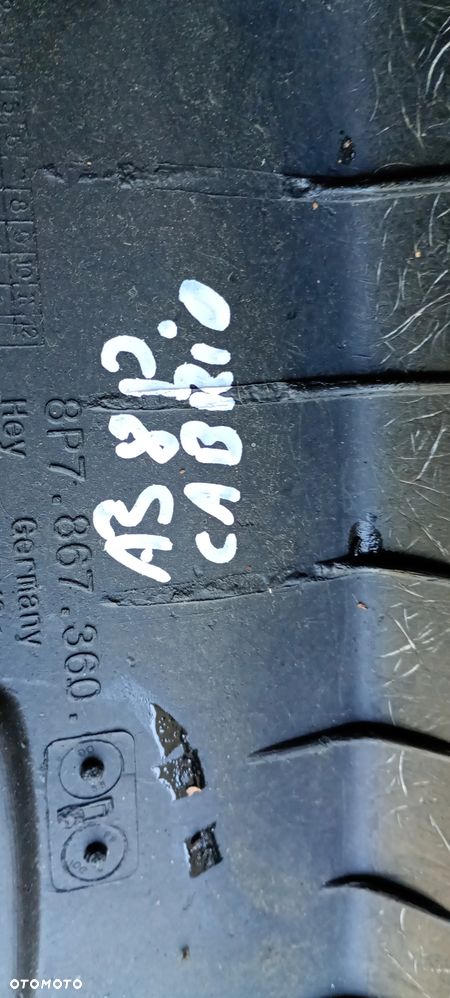 Tapicerka ramy szyby podsufitka lampka Audi A3 8P Cabrio 8P7951177 8P7867360 - 15