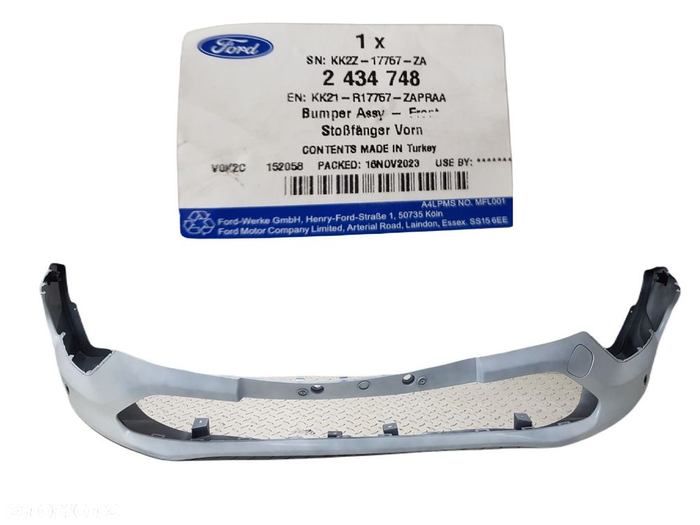 FABRYCZNIE NOWY ORYGINALNY SPOILER ZDERZAK PRZEDNI PRZÓD FORD TRANSIT CUSTOM LIFT 4xPDC 17-22 - 1