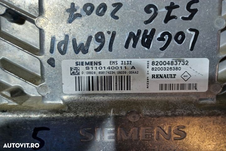 Calculator motor ECU S110140011 8200483732 - 1.6 MPI S110140011 82004 - 4