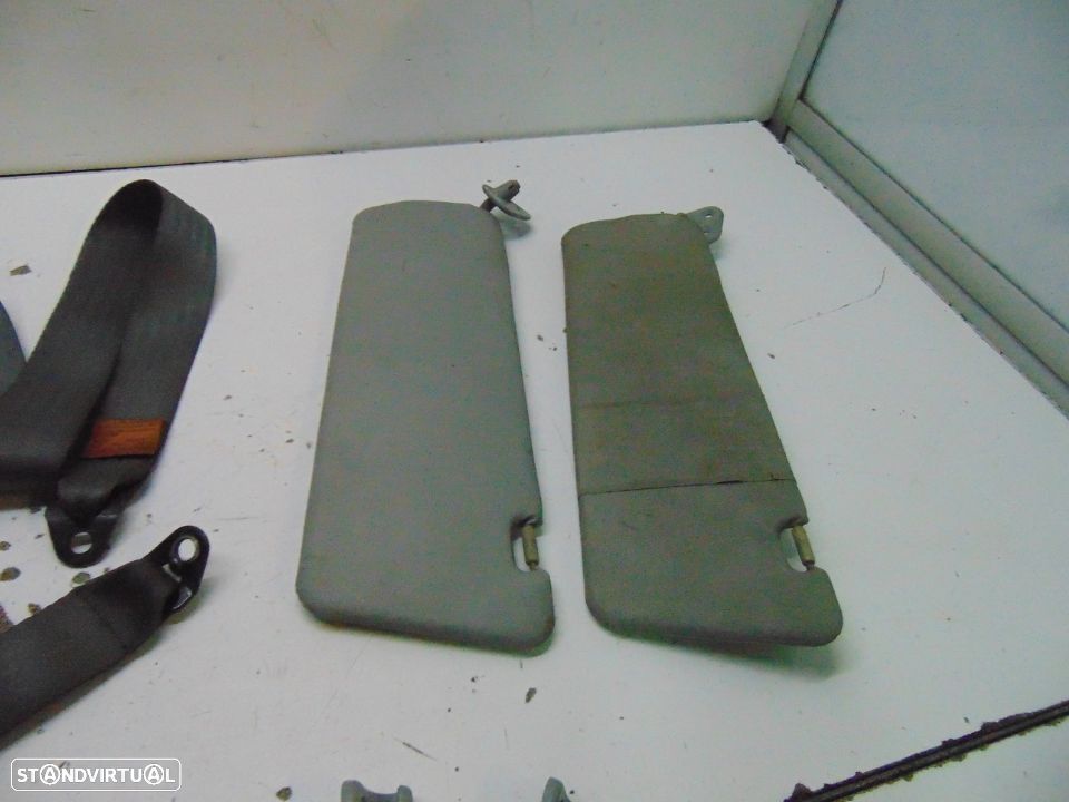 Mitsubishi l400 conjunto dos 3 cintos de segurança e palas de sol - 8
