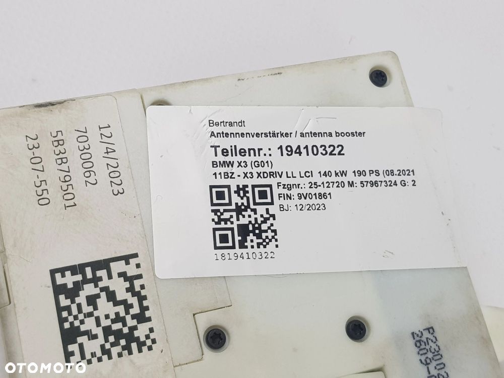 NOWY ORYGINALNY Sterownik Moduł Bluetooth BMW G20 G30 5B31D00 - 8