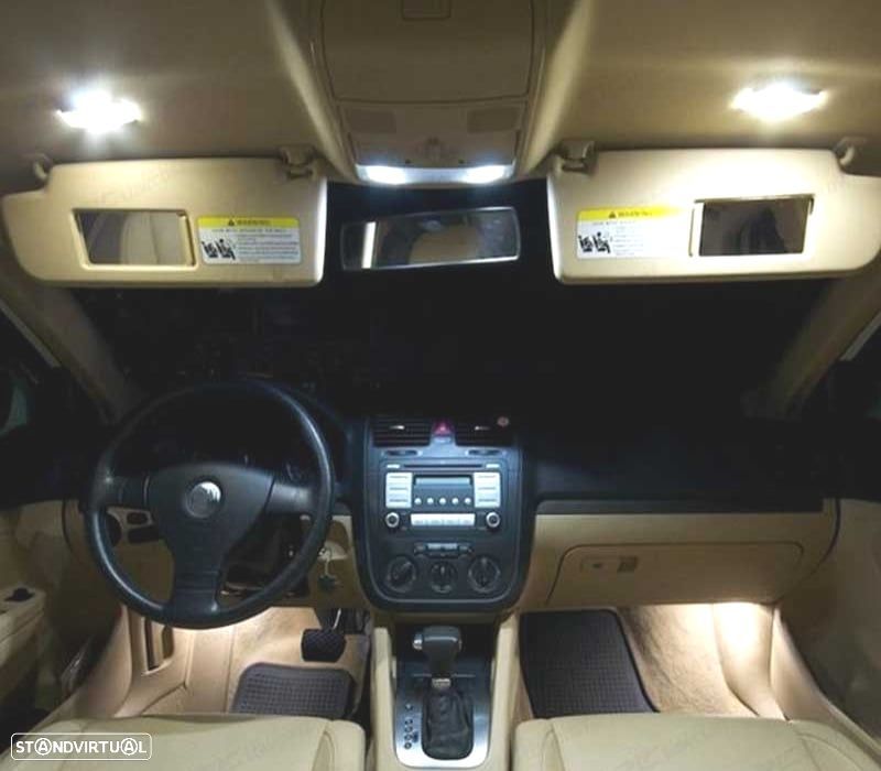 KIT COMPLETO 12 LAMPADAS LED INTERIOR PARA VOLKSWAGEN VW JETTA 5 MK5 05-10 - 3