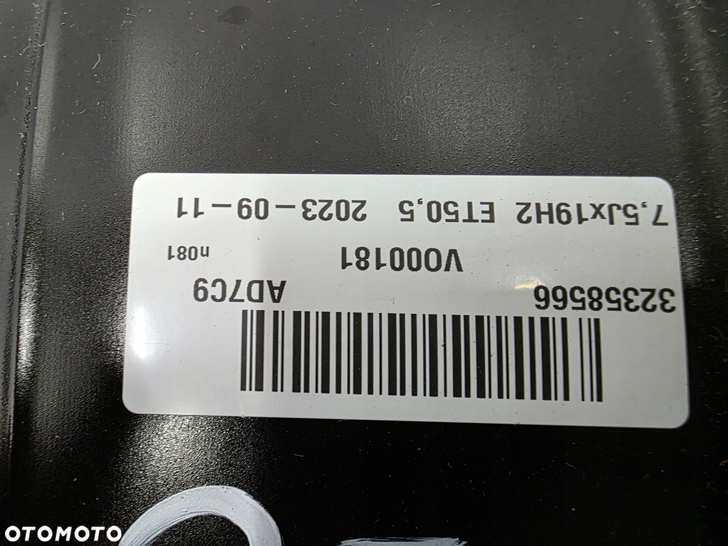 FELGA VOLVO XC60 II XC90 II XC40 S90 V90 7,5x19 ET50,5 32358566 - 9
