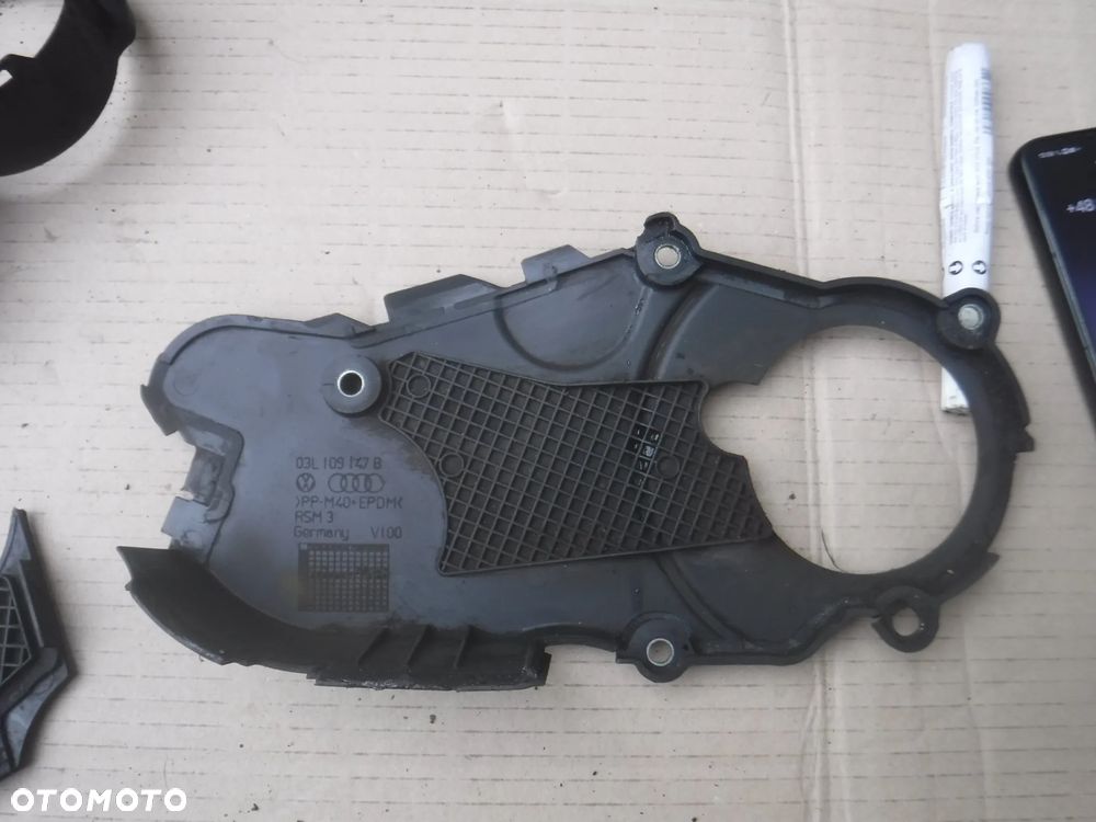 Vw Passat B6 Golf A3 S3  Skoda Seat Audi oslona rozrzadu CFF CFG 2.0 TDI 03L109145B 03L109147B - 3