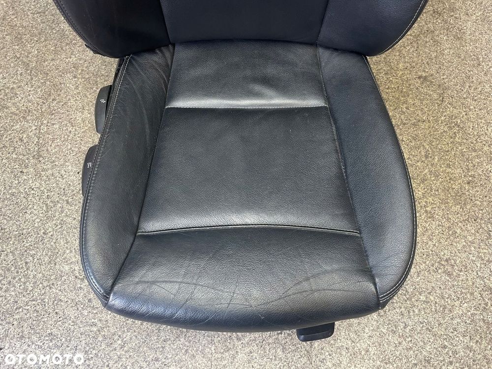 Fotel pasazera prawy przod przedni pompowany skora czarna BMW X3 F25 ŁADNY - 6
