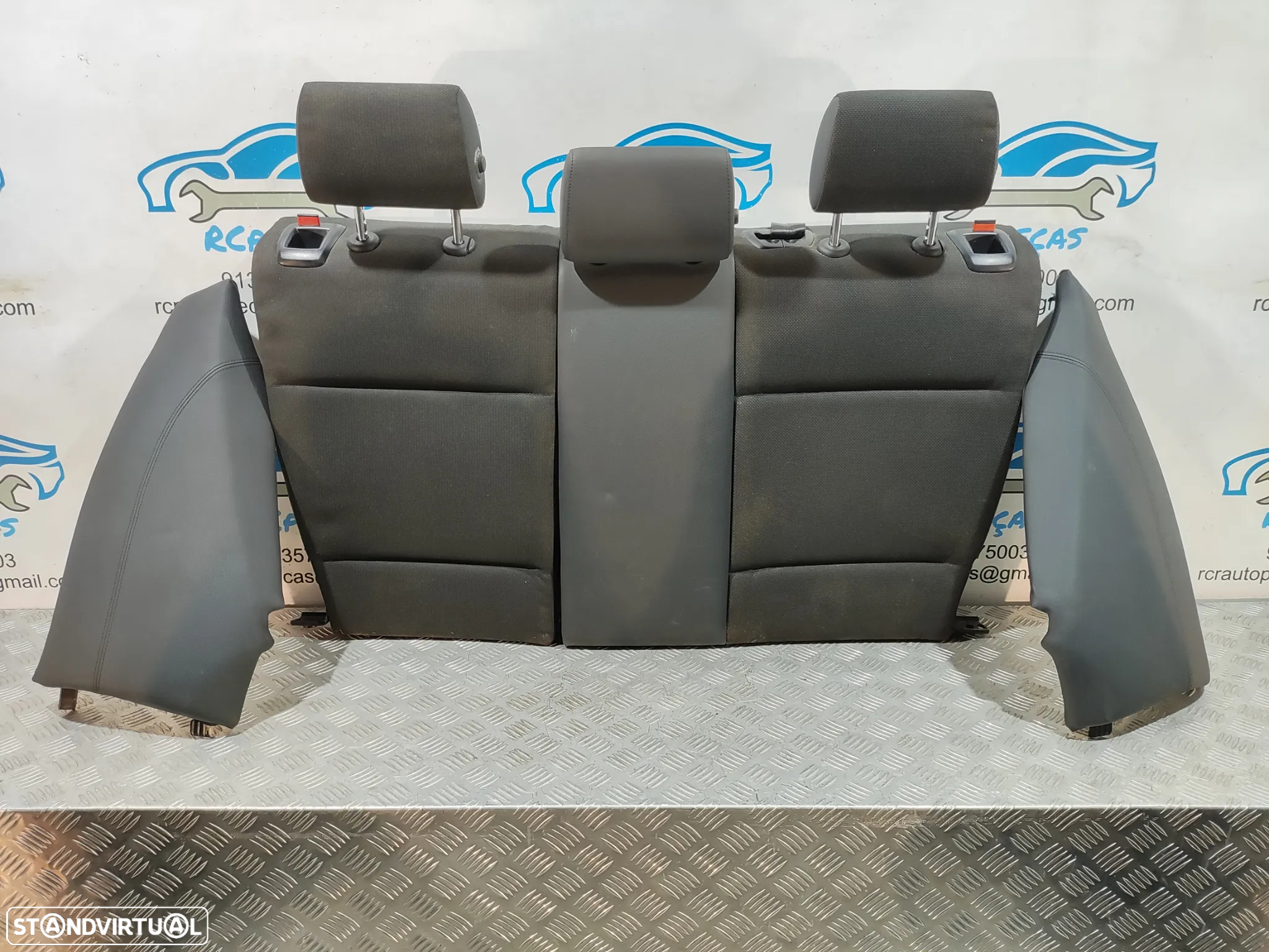 BANCO BANCOS ORIGINAIS BMW SERIE 1 E87 PACK M PELE TECIDO ELECTRICOS AIRBAG - 7
