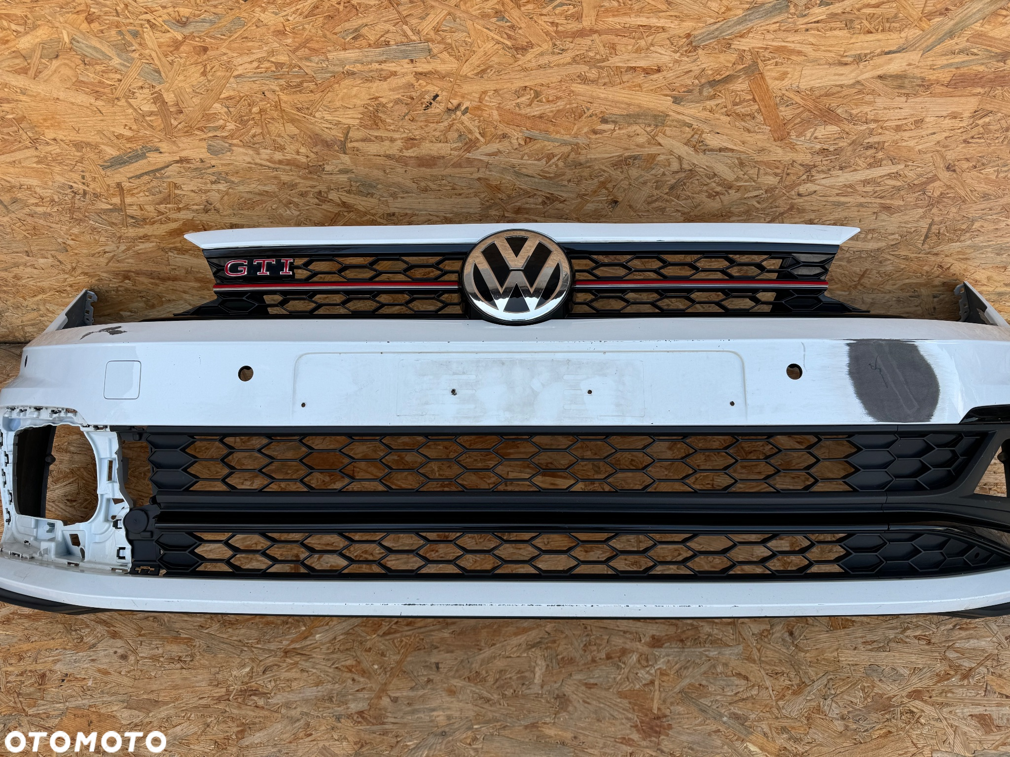 ZDERZAK PRZÓD PRZEDNI VW VOLKSWAGEN POLO VI 6 2G0 GTI R-LINE 4PDC GRILL KRATKA PŁYTA LOGO 2G0807221J 2G0853677H 2G0805903E 2G0853651AG ORYGINAŁ - 4