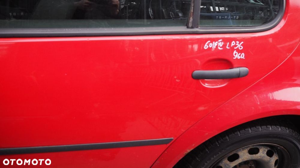 Drzwi Lewe Tylne Lewy Tył VW Golf IV HB Kolor: LP3G - 4