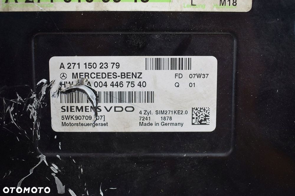 komputer * sterownik mercedes w204 a2710109945 - 4