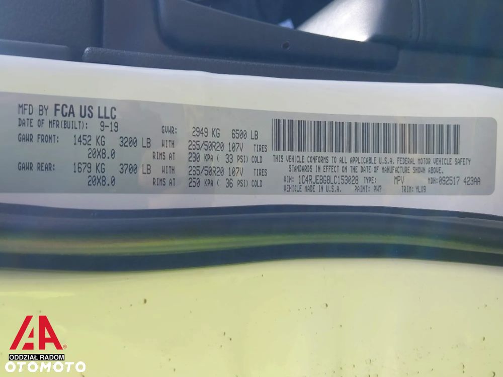 Jeep Grand Cherokee 3.6 V6 Overland - 14