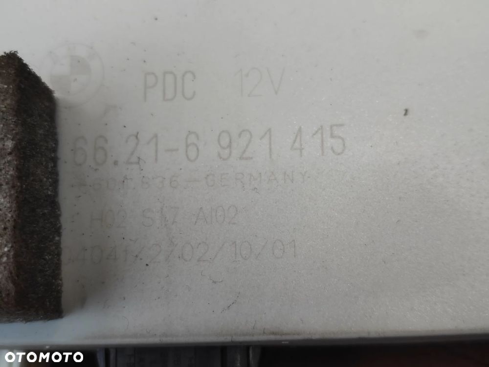 BMW E46 / E39 / E85 / E86 ORYGINALNY MODUŁ CZUJNIKÓW PARKOWANIA TYŁ / MODUŁ PDC EUROPA O NR. 66 21 6 921 415 / 66 20 9 129 815 / 66 20 0 414 652 / 66 20 9 116 543 / 66 21 0 413 382 / 66 21 6 916 405 OEM SPRAWNY W 100% - 7