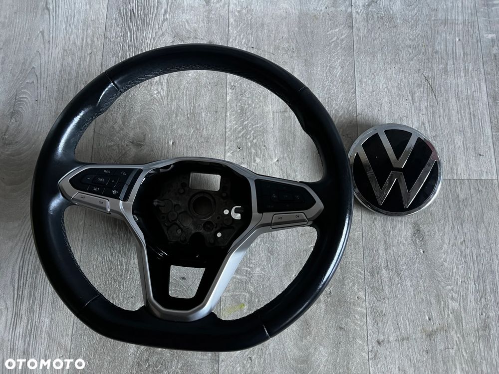 VW CADDY Passat B8 Kierownica multifunkcja skóra OE 2GM419089 JAK NOWA - 1