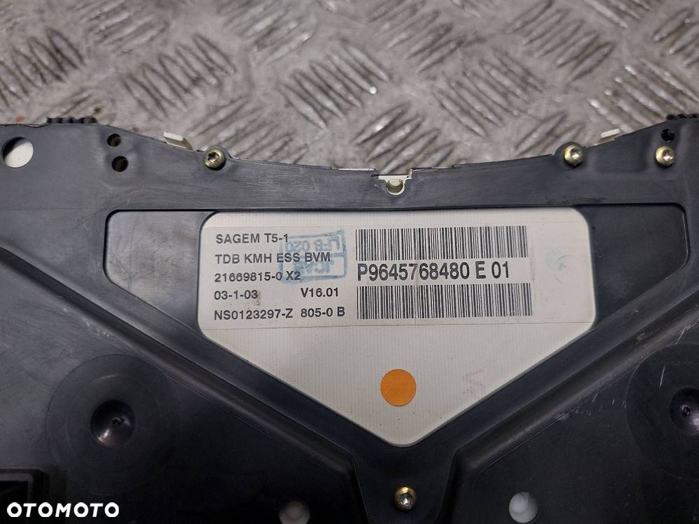 ZESTAW STARTOWY PEUGEOT 307 I 1.6 16V 9647480580 9646405180 9650218180 - 11