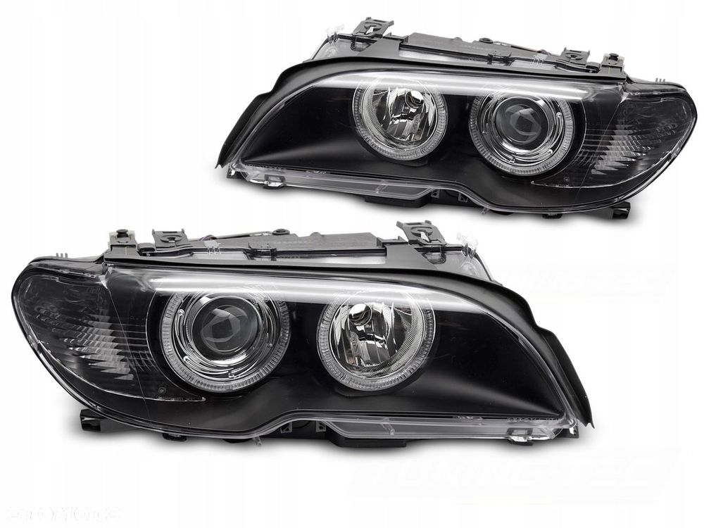 Reflektory Lampy kpl Ringi Angel Eyes Tuning Xenon Bmw 3 E46 Lift FL Coupe - 1