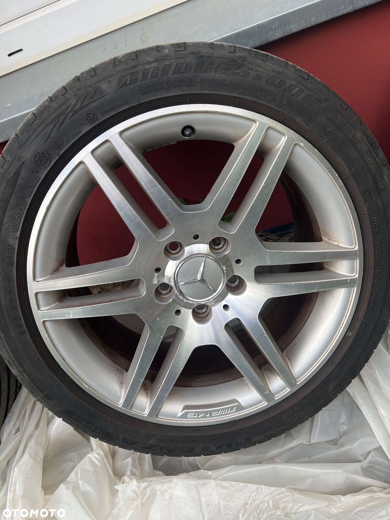 Komplet felg alum. AMG 17” 225/245 w204 Mercedes Benz - 3