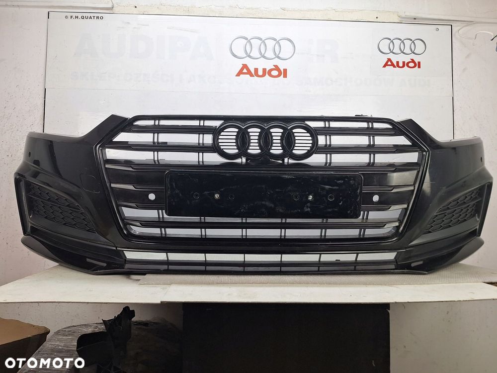 ZDERZAK AUDI S5 A5 S-LINE 8W 8W6 2017-2020 BLACK LINE GRILL - 1
