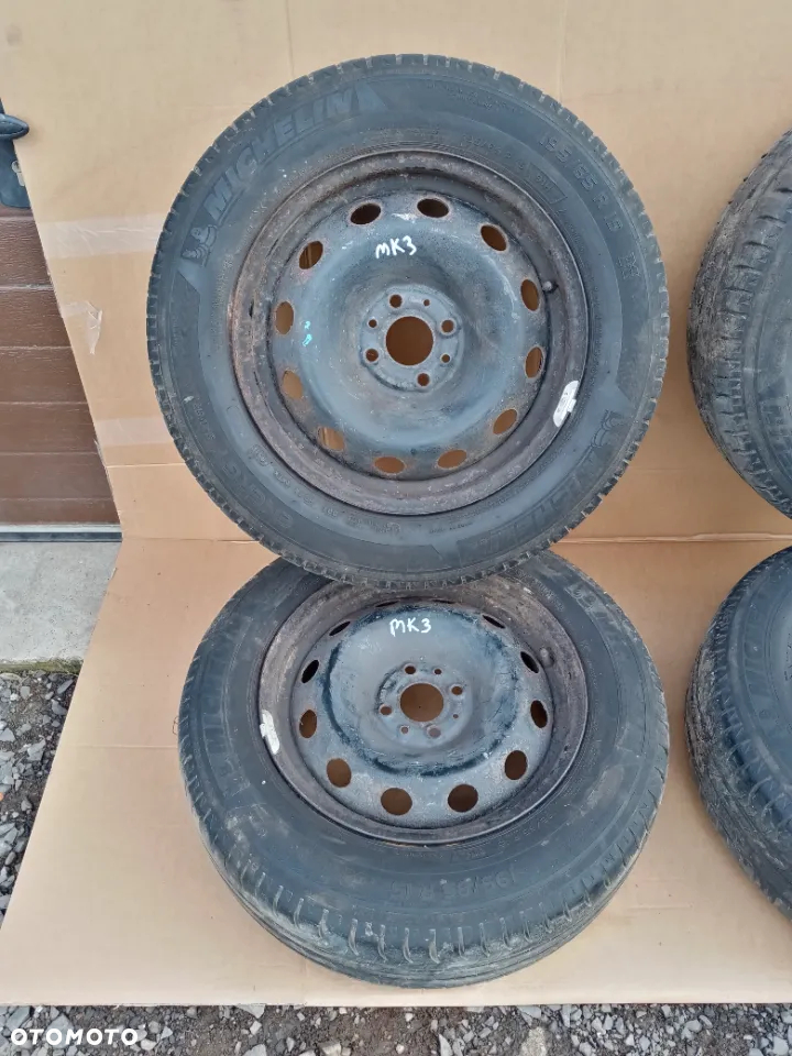 4X Felga stalowa Fiat Stilo 4x98 6,5J 15 H2 195/65 ET43 R15 - 2