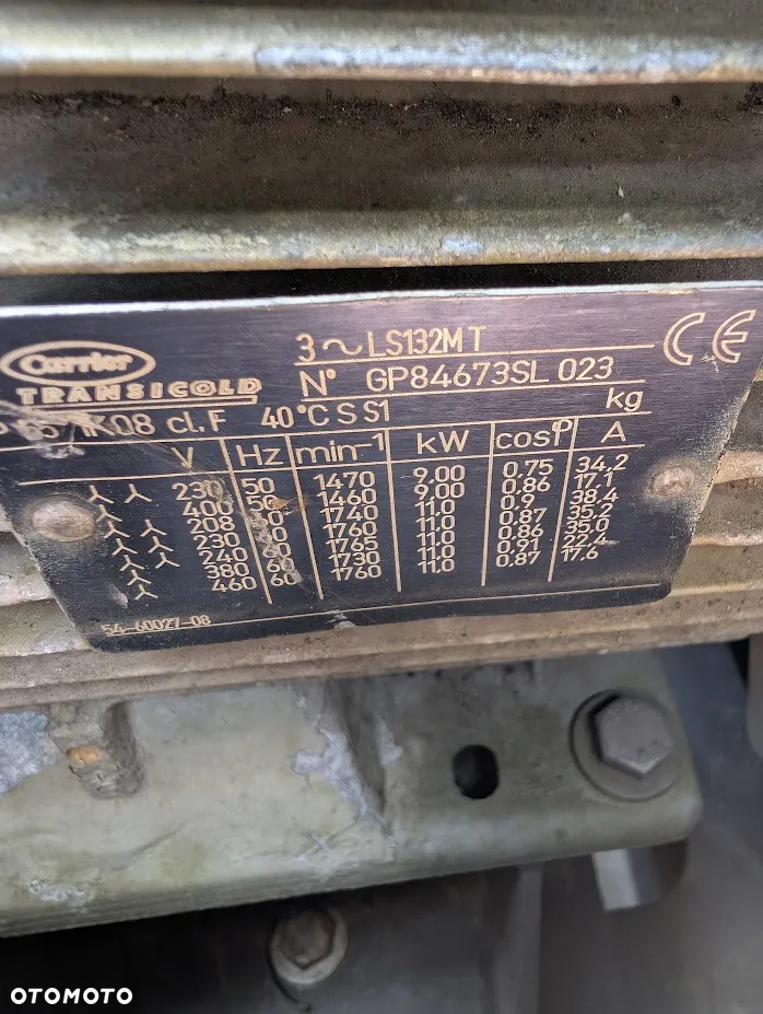 Agregat spalinowy + elektryczny chłodniczy Carrier Supra 950MT 400V Kubota D1105D Yanmar - 6