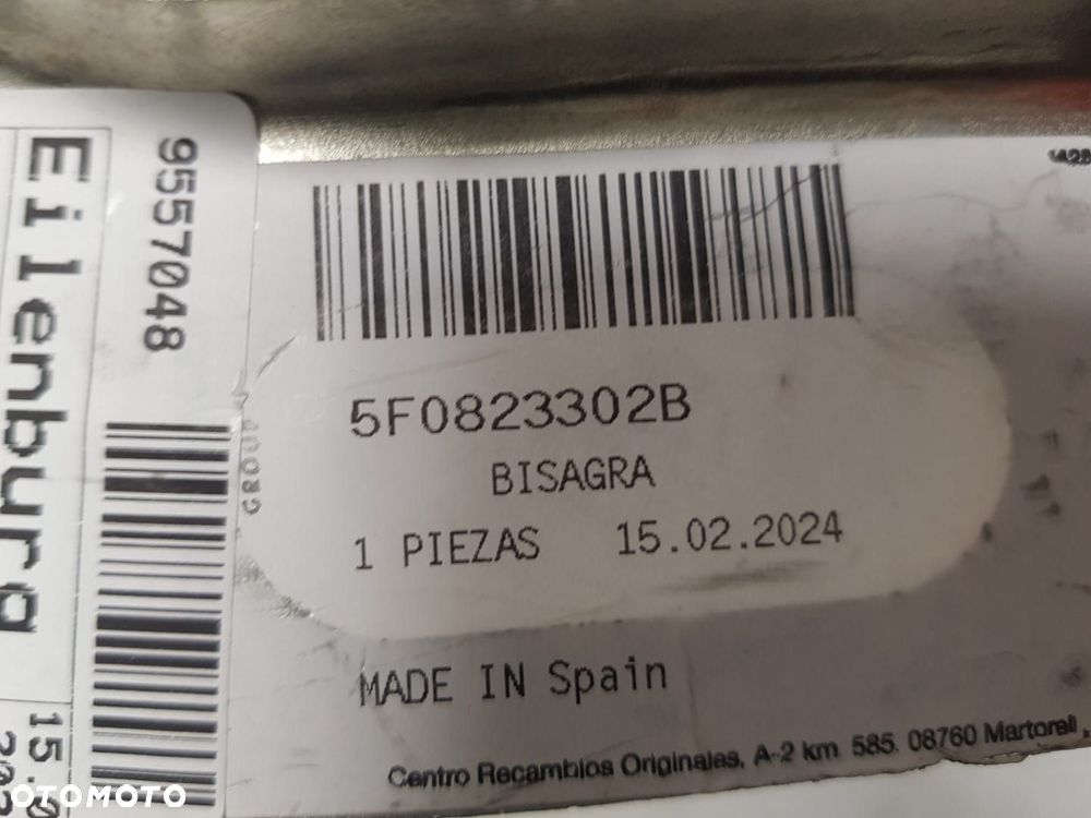 ORYGINALNY NOWY ZAWIAS MASKI ZAWIASY SEAT LEON III 3 12-20 PRAWY PRAWA 5F0823302B - 7