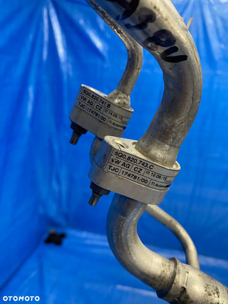PRZEWÓD WĄŻ RURKA KLIMATYZACJI KLIMY AUDI A3 8V GOLF VII SEAT SKODA 1.4TFSI  5Q0816721K ; 5Q0820741B ; 5Q0820743C - 6