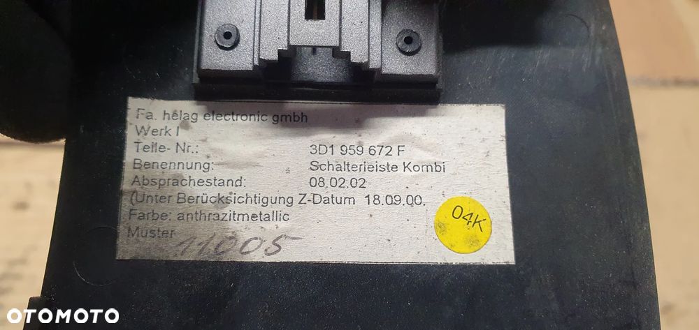 Przełącznik włącznik PDC rolety VW Phaeton 3D1959672F - 6