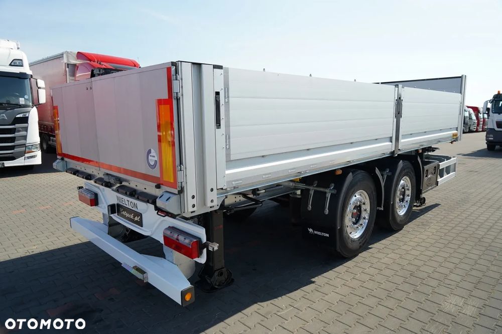 Wielton PRZYCZEPA BURTOWA / DO BUDOWLANKI / NOWA / DOSTĘPNA OD RĘKI / WAGA: 3800 KG / ALUFELGI - 6