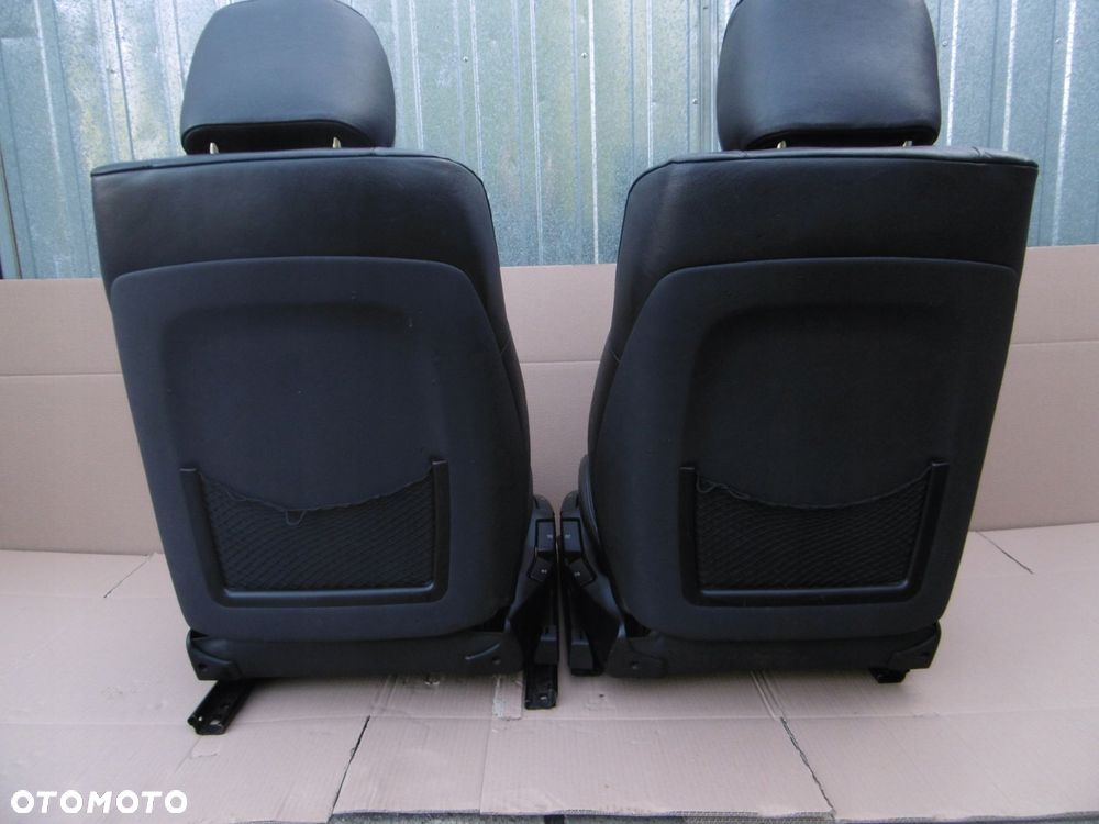fotele przednie sportsize czarna skóra skórzane bmw e46 sedan kombi - 15